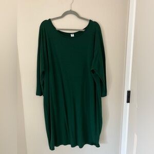 Old Navy Green 3/4 Sleeve Dress, size XXL